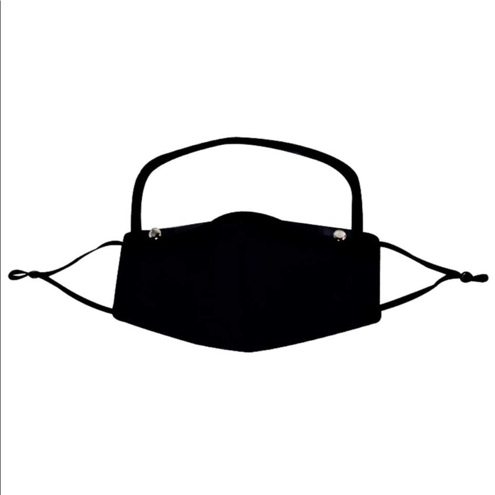 NEW Black Face Mask with Protective Eye Shield - Picture 2 of 4